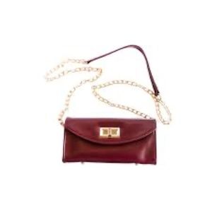 Jackie Crossbody Bag — Maroon  by Glass Ladder & Co